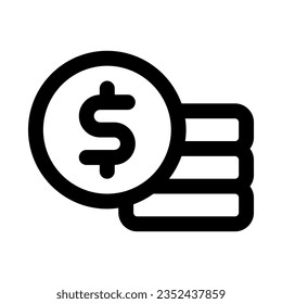 coin icon for your website, mobile, presentation, and logo design.