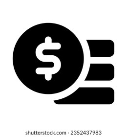 coin icon for your website, mobile, presentation, and logo design.