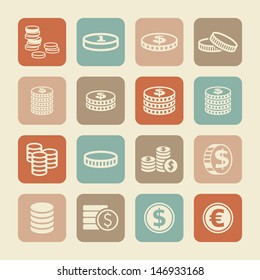 Coin icons