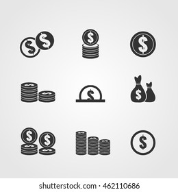 Coin icons collection