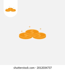 Münzsymbole auf weißem Hintergrund. Perfekte Verwendung für Web, Muster, Design, Icon, ui, ux, etc.