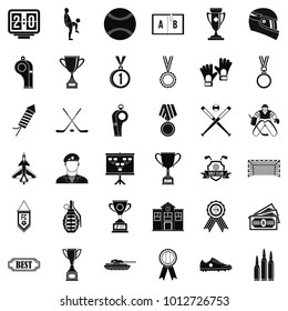Coin icons set. Simple set of 36 coin vector icons for web isolated on white background