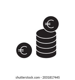 coin icons symbol vector elements for infographic web
