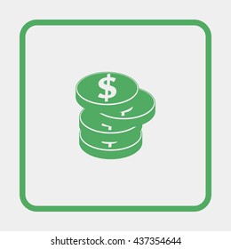 Coin illustration.