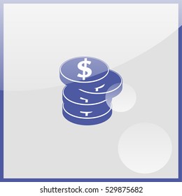 Coin illustration.