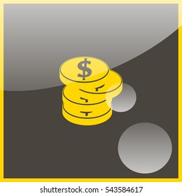Coin illustration.