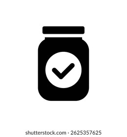 Coin Jar and Tick Mark Combo for Financial Savings