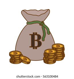coin with letter b money related icon image vector illustration design 