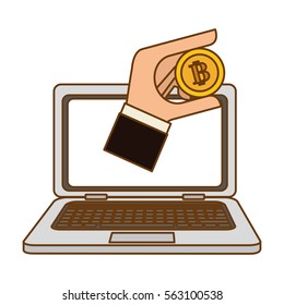 coin with letter b money related icon image vector illustration design 
