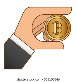 coin with letter b money related icon image vector illustration design 