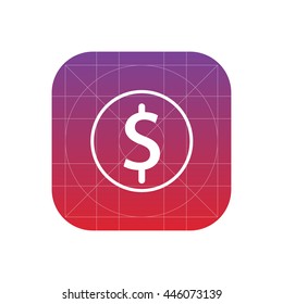 coin line icon