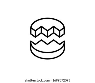 Coin line icon. Vector symbol in trendy flat style on white background. Finance sing for design.