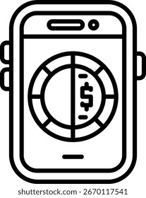 Coin Line vector Icon Design