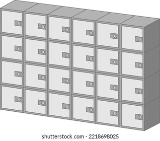 Ilustración vectorial aislada del localizador de monedas.