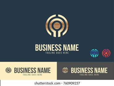 Coin Logo Template Design Vector