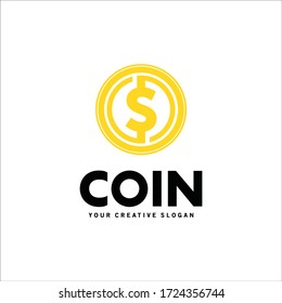 Logo de moneda, inspiración vectorial con logotipo de moneda