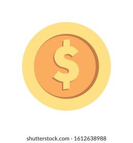coin money cash isolated icon vector illustration design