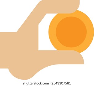 Moeda Moeda Moeda Ícone Vetor Ilustração plana
