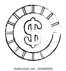 coin money dollar cash currency icon
