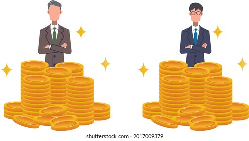 A coin, a lot of money, a gift, a gamble