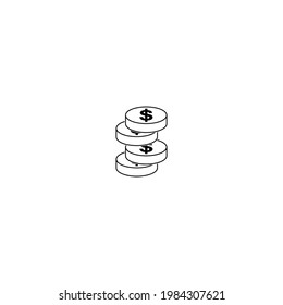 Symbol für Münzgeld-Symbol
