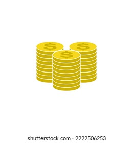 juego de iconos de moneda de moneda, símbolo del signo de diseño plano conjunto de vector de moneda