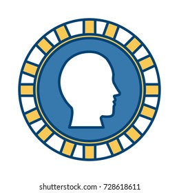 Coin money isolated