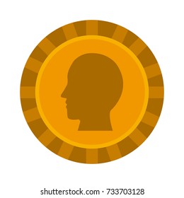 Coin money isolated