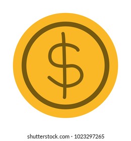 coin money isolated icon