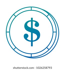 coin money isolated icon