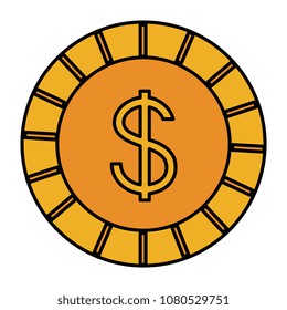 coin money isolated icon