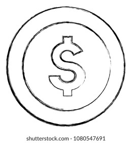 coin money isolated icon