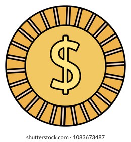 coin money isolated icon