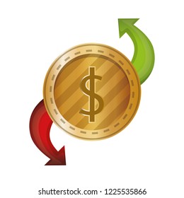 coin money isolated icon