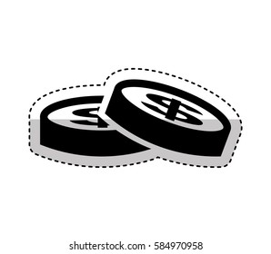 coin money isolated icon