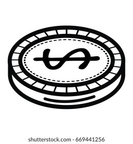 coin money isolated icon