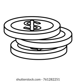 coin money isolated icon