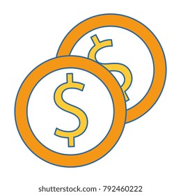 coin money isolated icon