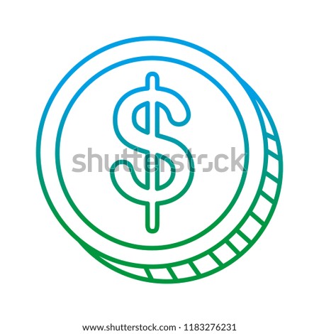 coin money isolated icon