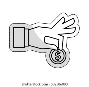 coin money isolated icon vector illustration design