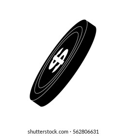 Coin money isolated icon vector illustration graphic design