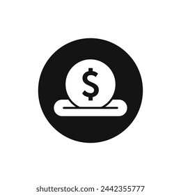 Coin money savings vector icon