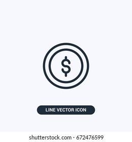  Coin Money Vector Icon Design