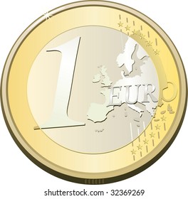 coin one euro