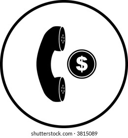 coin operated telephone symbol