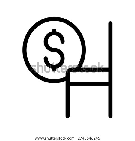 Coin Payment Cancellation icon for refund, transaction reversal, and digital finance