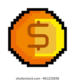 coin pixel figure