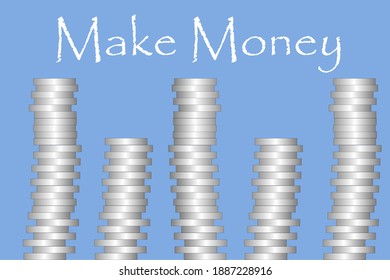 The coin is placed on the top with a monetization message at the top.