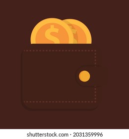 Bolsa de monedas en la parte posterior