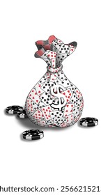 Coin pouch playing cards deck